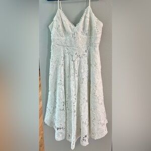 🤍 Lulus Nora Lee Lace Fit & Flare Dress 🤍